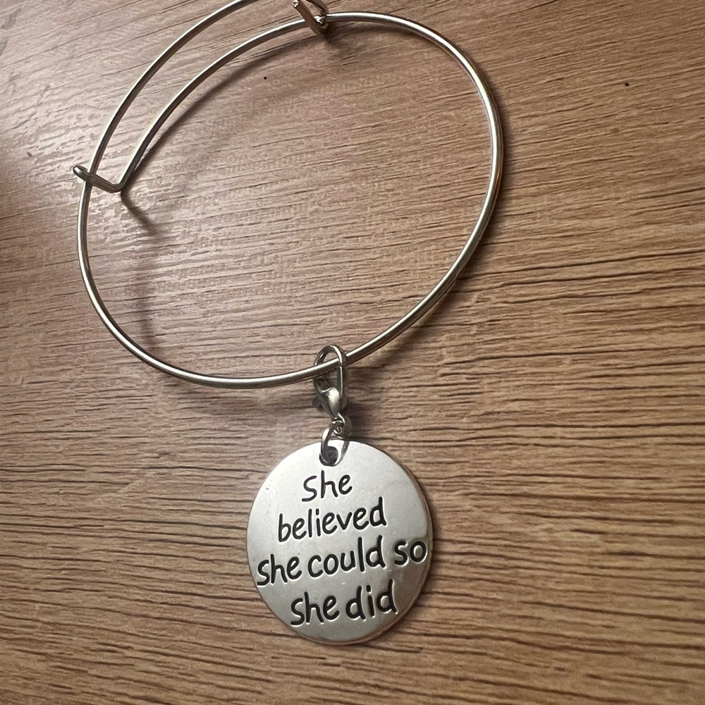 Inspirational Bangle Bracelet